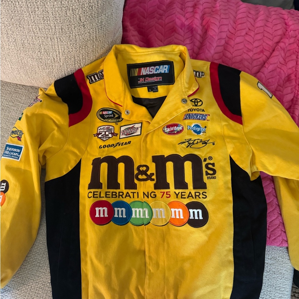 KYLE BUSCH Yellow M&M's NASCAR racing Jacket